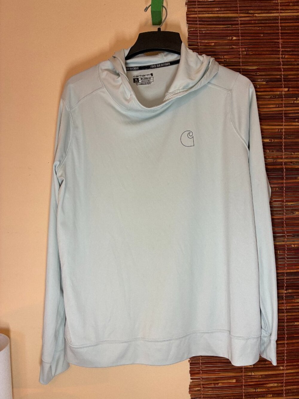 Carhartt Youth XL (16-18) Gray Force Sun Defender Lightweight Performance Hoodie
